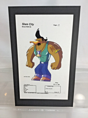 STEVE MITCHELL STUDIO COMIC ART SLAM CITY GHETTO DUCK #5 PROOF 1999 