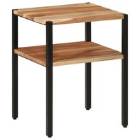 Beistelltisch Couchtisch Wohnzimmertisch Tisch Massivholz Akazie Eisen Vidaxl