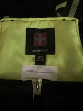 Swiss Tech Youth Winter Bib Snow Pants Overalls Black Neon Green Size XL 14-16