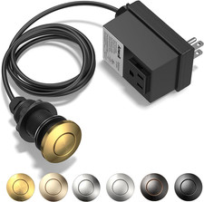 Garbage Disposal Air Switch Kit, Soft Brushed Gold Finish, Compatible with Moen