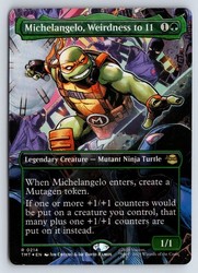 Michelangelo, Weirdness to 11 (Borderless) Foil - Teenage Mutant Ninja Turtles