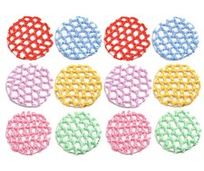 12 Pcs Women Ballet Hair Bun Nets, Stretchy, Elastic, Scrunchies, Dance, MX1