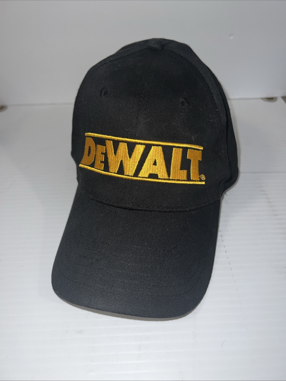 DEWALT Strap Back Hat Adjustable Cap EUC - image 1