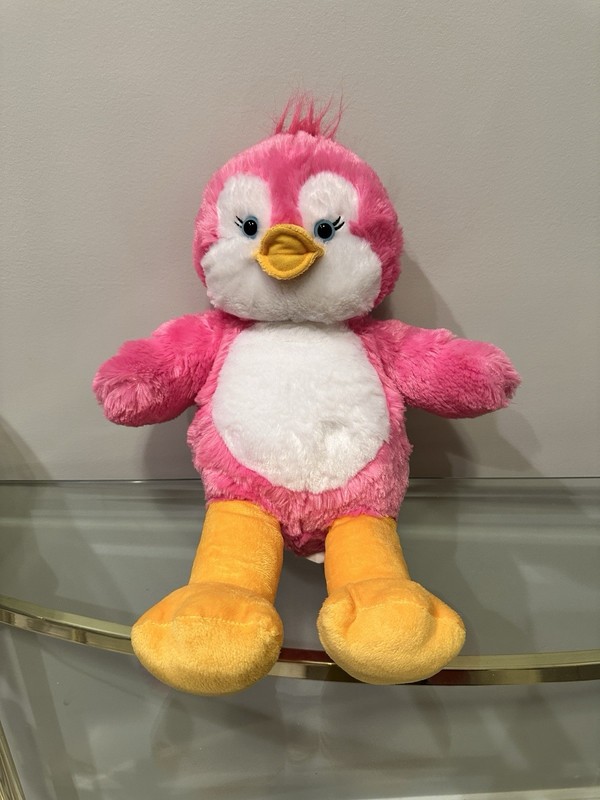 Build A Bear Rare Plush Pink Penguin 