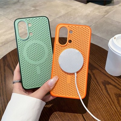 For Xiaomi Poco X8 Pro Max, Wireless Charge Hybrid Armor Cooling Case Cover 