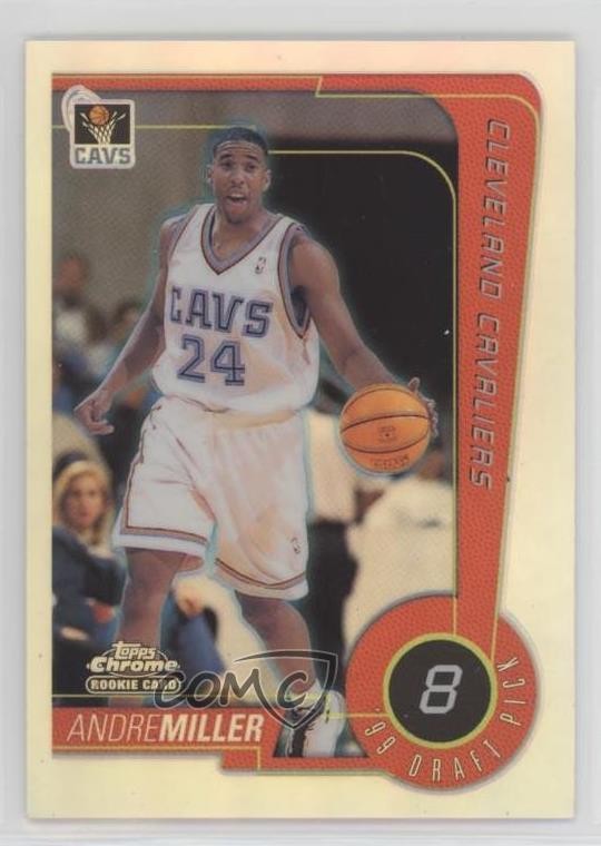 1999-00 Topps Chrome '99 Draft Pick Refractor Andre Miller #233 Rookie RC 3c7