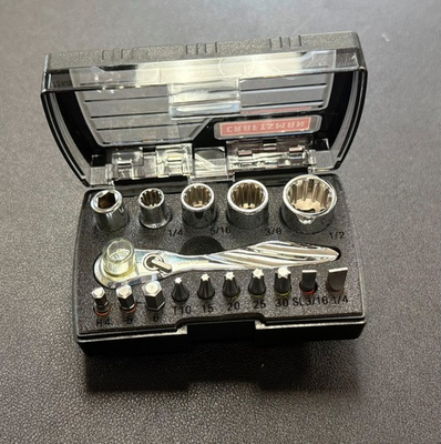 #ad #ad Craftsman 16 PC 1 4quot; Drive Mini Ratchet amp; Socket Set SAE New Case Included $42.00