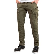 John Doe Stroker Motorcycle Motorbike Protective Cargo Trousers Olive