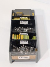 Lot of Assorted Miniature Glass Tube Fuses, 5  6 Amperages - As Pictured
