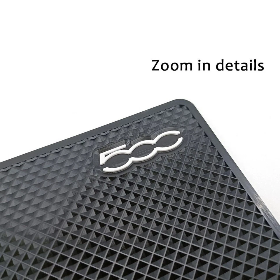 Fiat Tappetino Magico Antiscivolo Cruscotto Auto Smartphone per 500 500X 500L - Immagine 4 di 4