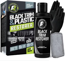Black Trim Restorer - Unique Dye-Infused Formula Lasts 6+ Months - Restores Fact
