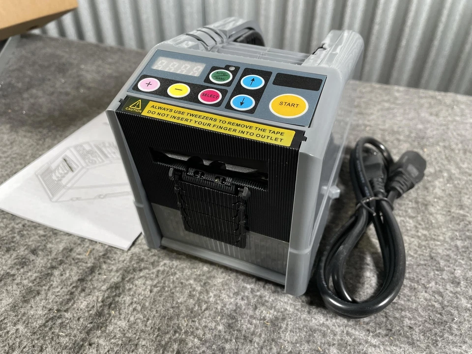 Máquina cortadora dispensadora de cinta eléctrica automática automática/manual gris con manual Foto 3 de 4