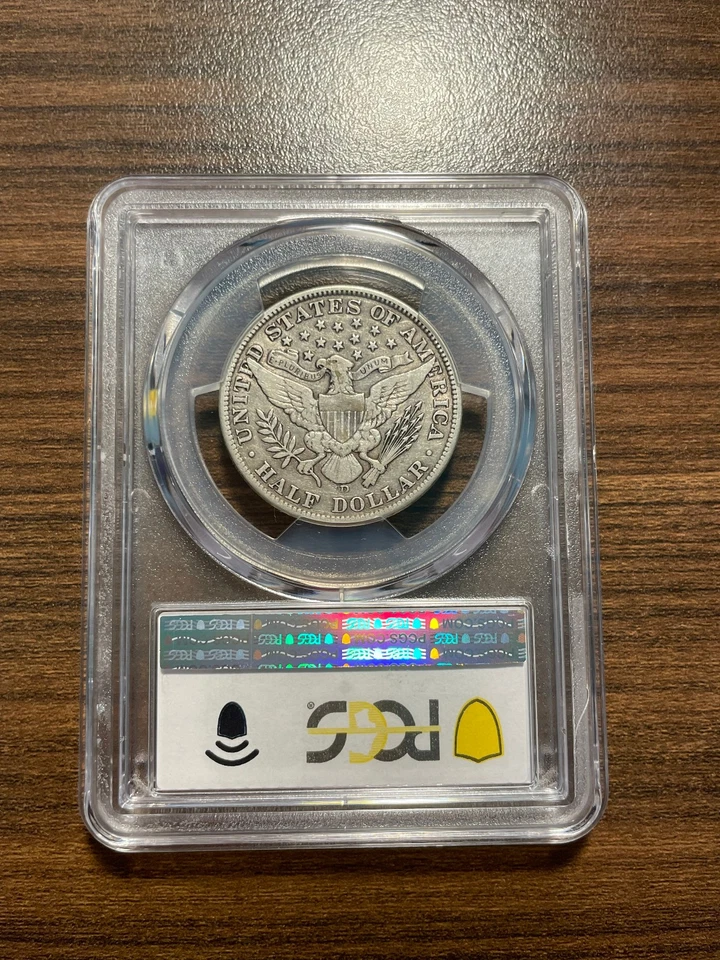 1912-D Barber Silver Half Dollar 50C PCGS VERY FINE 30 VF 30 VF30 - Image 4 of 4