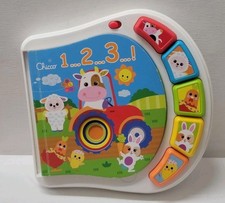 Chicco pädagogisches Zählen Bauernhof Thema Baby Sinne interaktives Zahlenbuch 2016