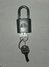Vintage Old Slaymaker Safegard Padlock With 2 Keys Working
