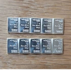 Valcambi 10x 1g Silver Bars Lot - 10g Total 999 Fine Bullion Bar