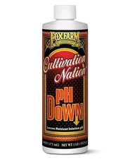 FoxFarm pH Down Pint Liquid Nutrient Adjuster Hydroponics Soil Citric Acid 40% 