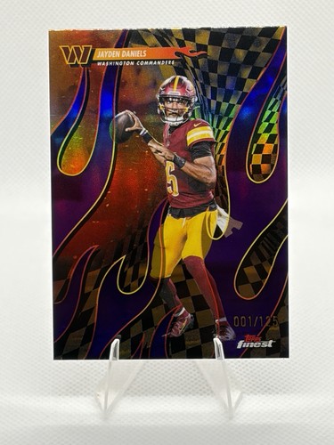 Topps Finest 2025 Jayden Daniels Torchers #T-30 Purple Refractor /125