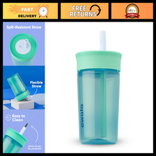 Kids Insulated BPA-Free Tumbler with Spill-Resistant Straw, Easy Clean, 15 Oz, T