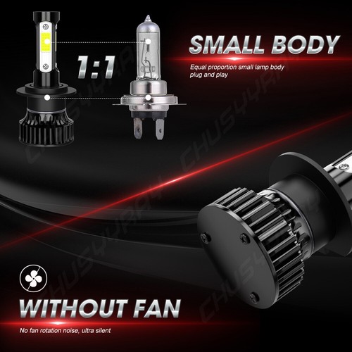 LED Headlight Bulbs High Low Beam Fog Light white 6500K For MG TF 2005-2005 - Picture 9 of 16