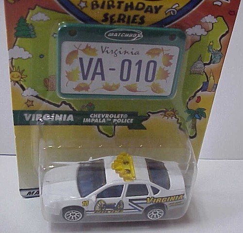 Matchbox Across America 50th Birthday Series a VIRGINIA POLICE CAR - Picture 2 of 3