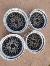 Enkei92 14x 6.5 Jj Aluminum Mesh Black Wheels 198os Welded 2 Pc. 4x108 Rare