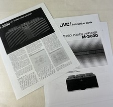 JVC M-3030 AMPLIFIER INSTRUCTION BOOK PRINT COPY D1306