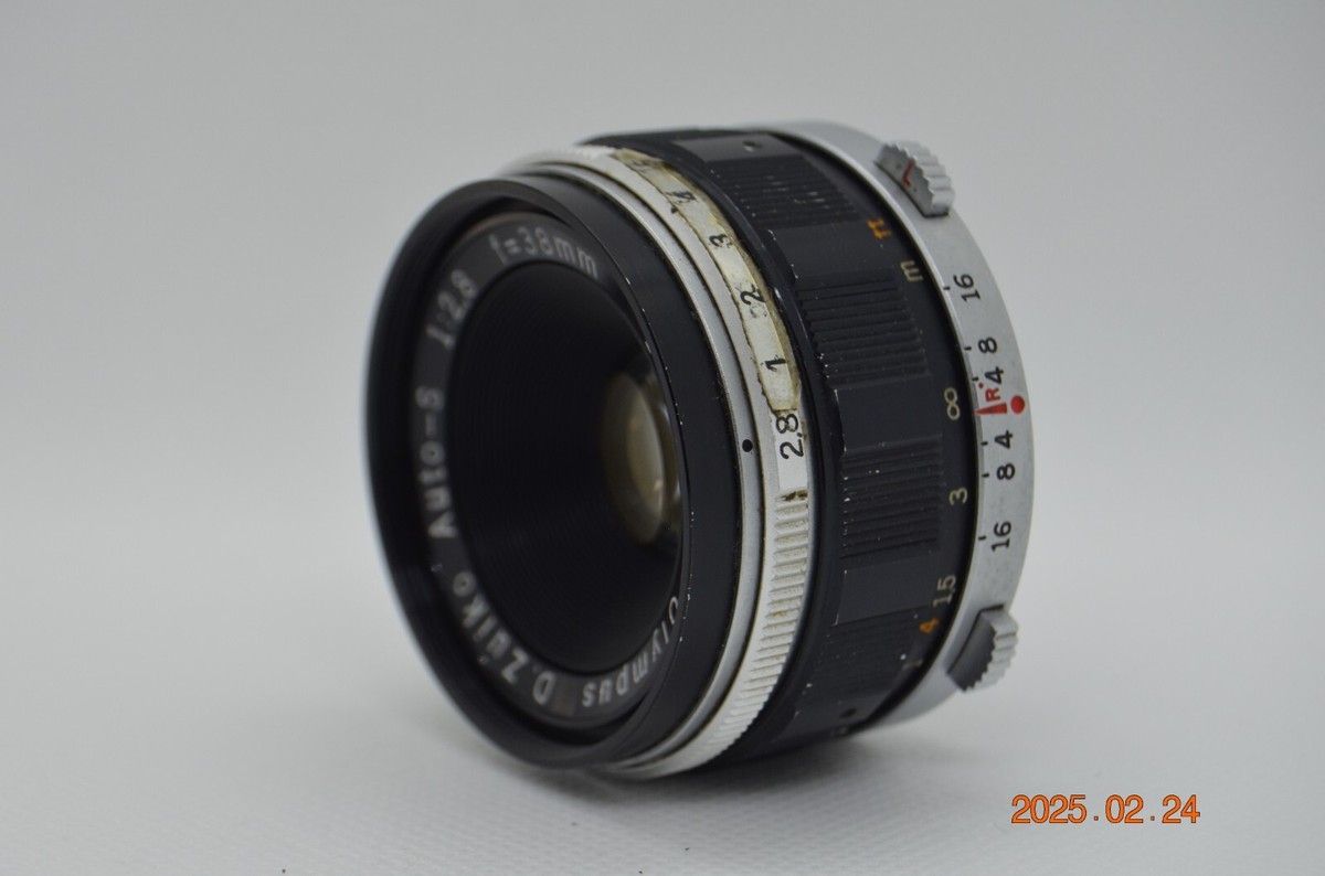 Olympus オリンパス D.Zuiko Auto-S 38mm F2.8 Excellent-] Olympus D.Zuiko Auto-S 38mm F2.8 lens for Pen F