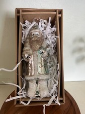 Katherine's Collection Large Gold and Silver Santa Ornament -New In Box-Precious