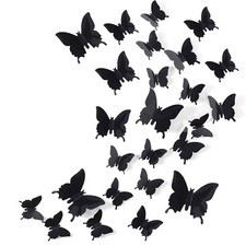 3D Butterfly Wall Decor, 48PCS Removable Mural Stickers Wall Stickers Decal f...