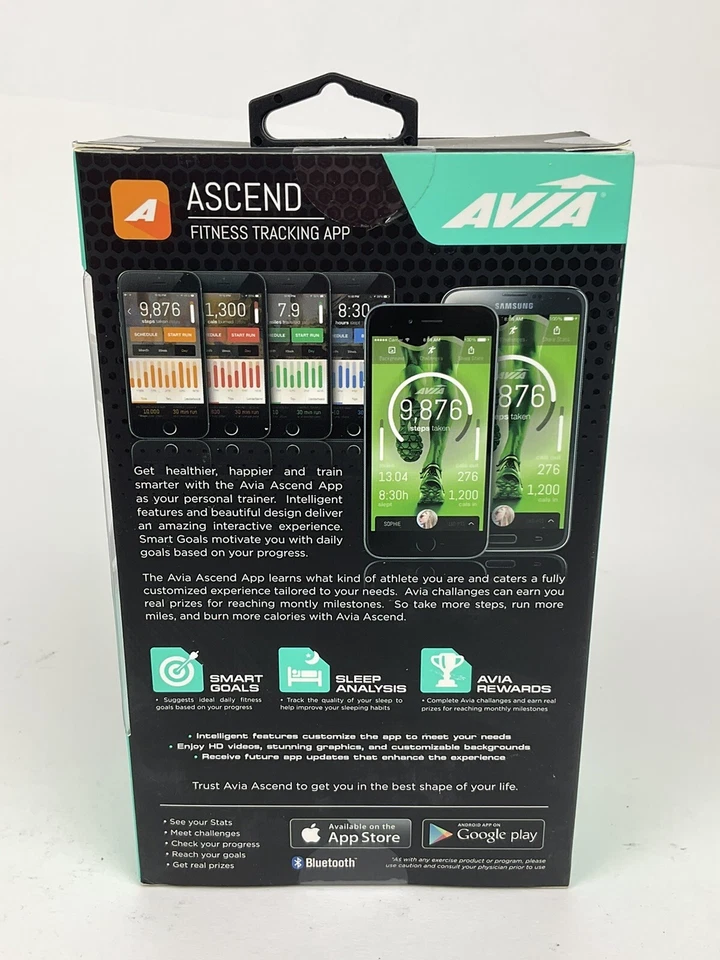 Avia Tempo Activity Tracker Bluetooth Duo Wear Wristband and Belt Clip Black - Image 3 of 4