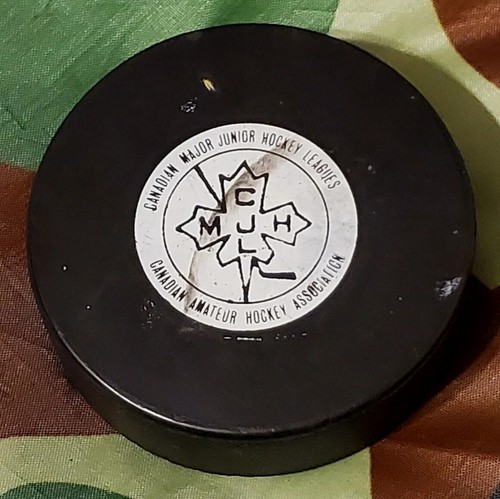 PETERBOROUGH PETE'S MAJOR JR. A OHA CMJHL SPIEL PUCK MADE IN 🇨🇦 VINTAGE - Bild 3 von 7