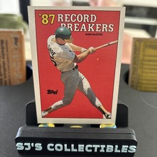 88 Topps - Record Breakers - white behind left heel #3 Mark McGwire 6 Errors