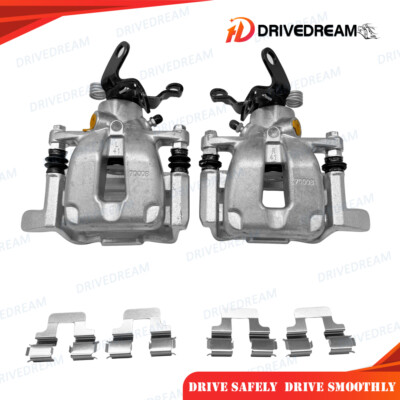 Rear Brake Calipers w/ Bracket Pair 2 for Volkswagen Jetta 2006 - 2008 All Trim