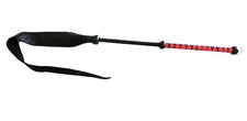 Gerte Peitsche  100cm schwarz/rot mit Pfeilspitze