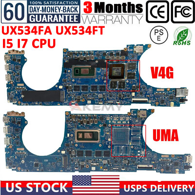 UX534FA UX534FT MOTHERBOARD FOR ASUS UX534FAC UX534F UX534FN I5 I7 CPU GTX1650