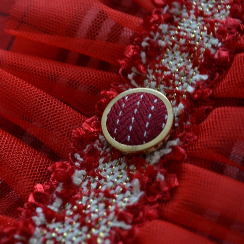 Модный красный собаки платье жилет со съемной сумкой / собаки платье ремень - Изображение 4 из 4