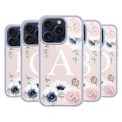 NATURE MAGICK BLUMIGER MONOGRAMM BLUMEN PINK GEL HUELLE FÜR APPLE iPHONE HANDYS