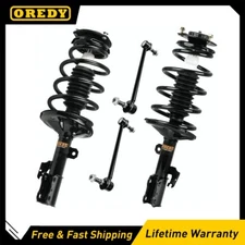 FWD Front Struts Coil Spring + Sway Bar Links Fit for 2004 - 2006 Toyota Sienna