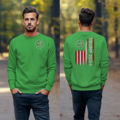 Trump Vance 2024 MAGA Keep America Great 45 47 Never Surrender Fight Sweatshirt