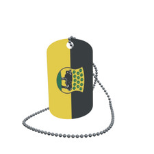Dog Tag Flag Taura Dog Tag Aluminium 30 x 50mm