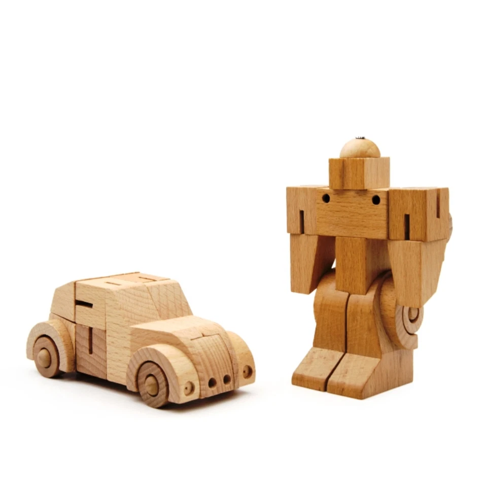 WooBot - Wooden Robot Transforms into a Beetle - Image 2 of 4