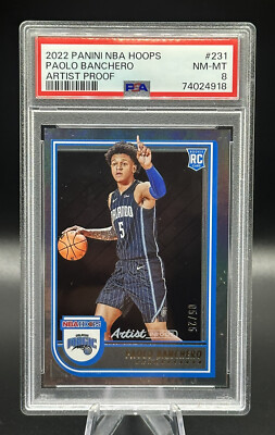 2022 Hoops #231 PAOLO BANCHERO (RC) Proof Jersey #5 /25 🔥 Pop 1 / None Higher