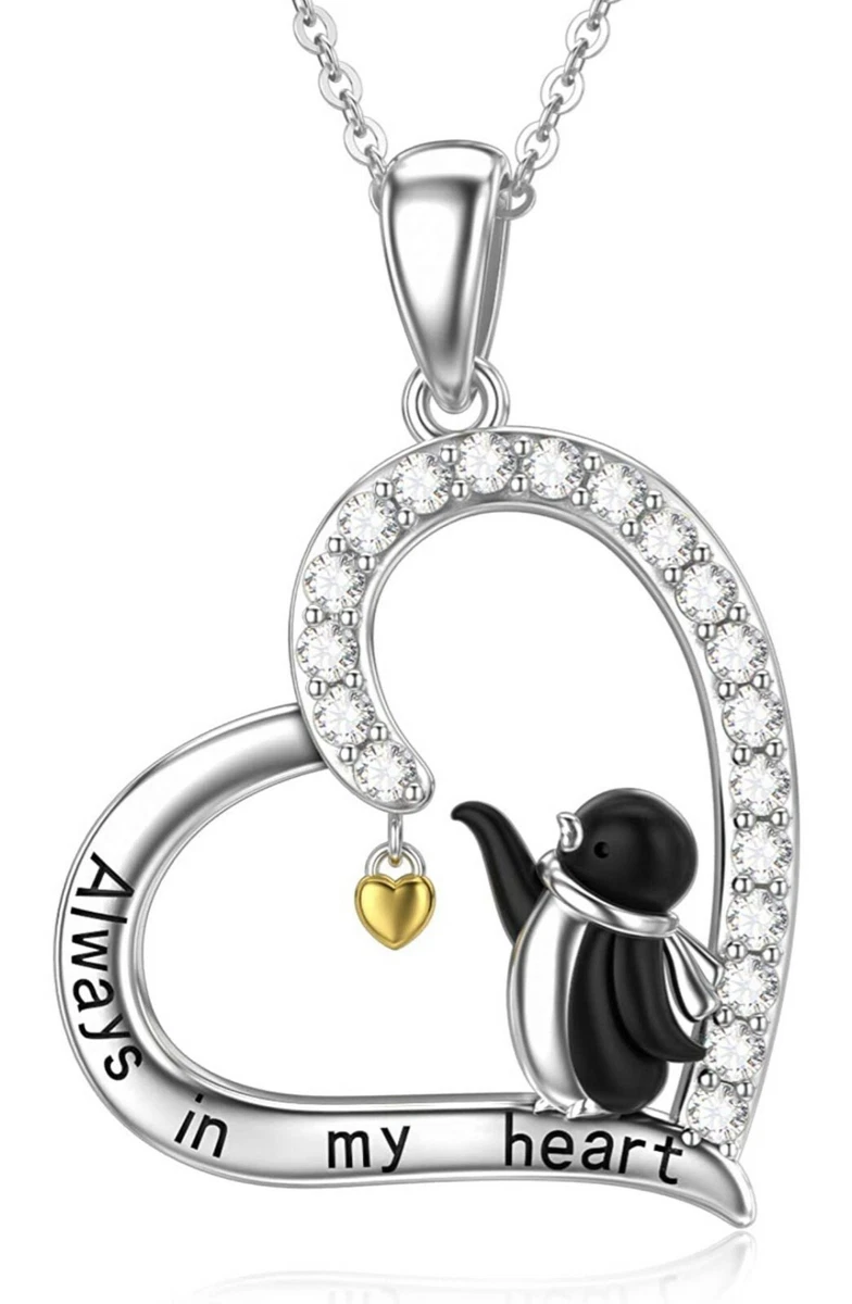 Penguin heart necklace deals