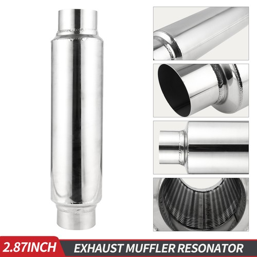 2PCS 2.5" Exhaust Hotdog Resonator Muffler Stainless Steel 16" Long Megapower - Picture 8 of 11