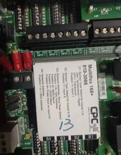 Emerson (CPC) MultiFlex 168+ 810-3066 Board. 16 Inputs and 8 Outputs