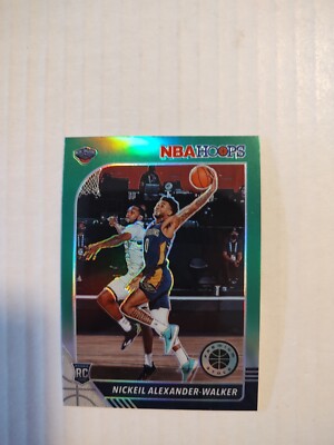 2019-20 Panini Hoops Premium Stock Nickeil Alexander-Walker  Green Prizm RC #214