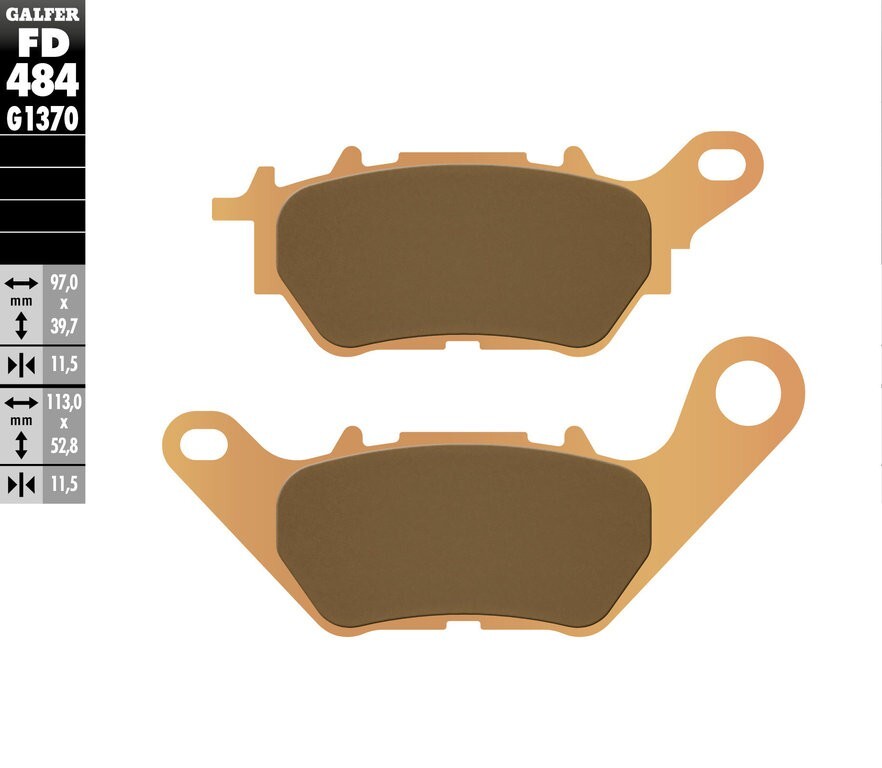 Plaquettes de frein frittées KH662 GOL de qualité supérieure pour Yamaha R3
