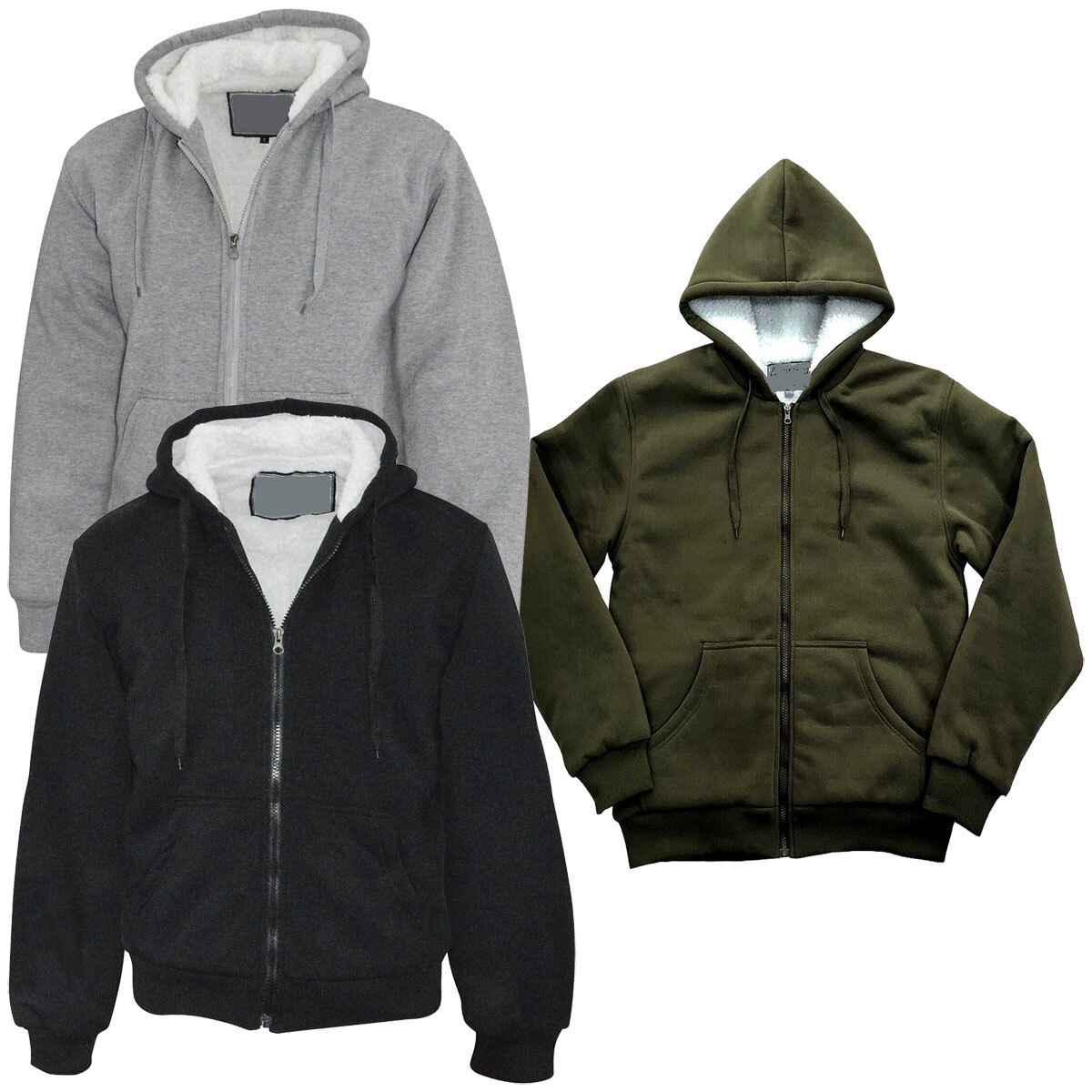 sherpa fleece sweatjacke mit sherpa futter