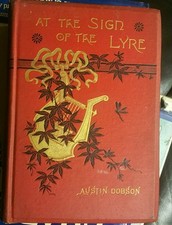 1885, At the Sign of the Lyre by Austin Dobson, Henry Holt, 1885 Author's Ed, HB